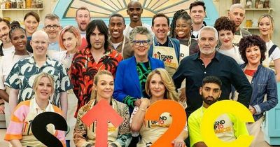 What time does Celebrity Bake Off air and who are the contestants?