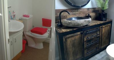 Couple share stunning DIY bathroom transformation for just £550