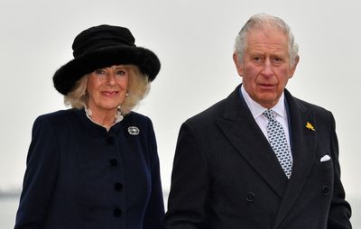 Charles and Camilla greeted by schoolchildren on first visit to Co Tyrone town