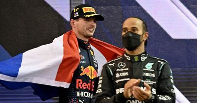 Lewis Hamilton reacts after learning of findings into Max Verstappen's Abu Dhabi title win