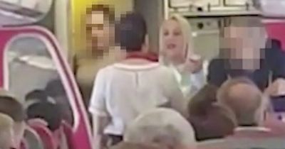 Woman who 'slapped Jet2 plane passenger' screams in worker's face before being ejected