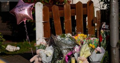Children leave flowers and teddies for dog attack victim Bella-Rae Birch