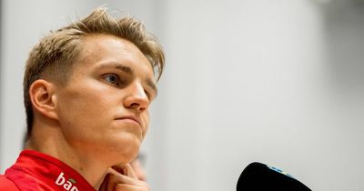 Martin Odegaard responds after Erling Haaland takes Norway No.9 shirt from teammate