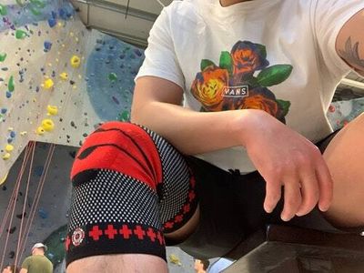 This compression sleeve helps me skate and climb like I'm not almost 30