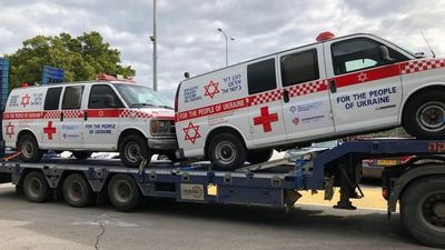 Magen David Adom Sends Armored Ambulances To Ukraine