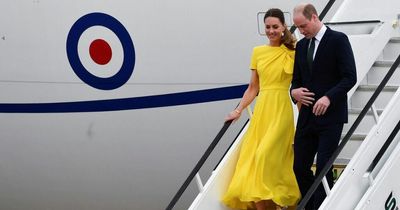 Kate Middleton and Prince William fly into slavery storm as they arrive in Jamaica