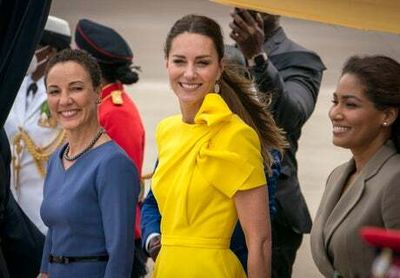 Duke and Duchess of Cambridge fly into Jamaica amid protest calling for slavery reparations