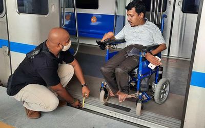 Disabled persons audit two new stations of Chennai Metro Rail, find accessibility issues continue