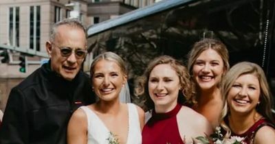 Tom Hanks crashes yet another wedding as he surprises stunned bride during photoshoot