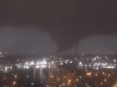 Multi-vortex tornado tears through New Orleans as ‘volatile’ storm system envelops US South