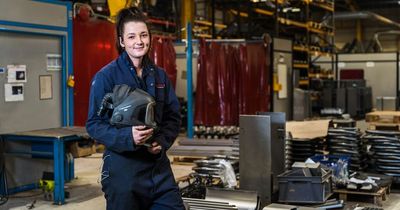 Female welder appearing alongside industry greats in prestigious London engineering exhibition
