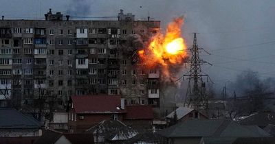 Ukrainian who fled Mariupol sees home shelled on TV just days after parents escape