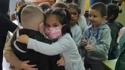 Ukrainian refugee welcomed with open arms at new school in Spain