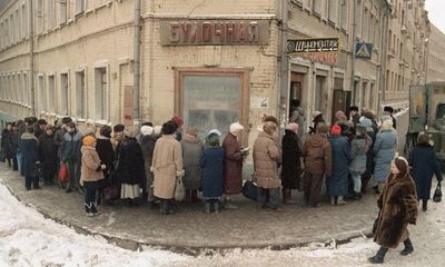 ‘We’re going back to a USSR’: long queues return for Russian shoppers as sanctions bite