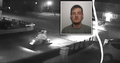 Terrifying moment man fired shotgun four times at fleeing car as motorbike gangster jailed