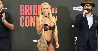 'Blonde Bomber' boxer Ebanie Bridges responds to abuse over wearing thong that forced Eddie Hearn to look away