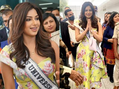 Miss Universe 2021 Harnaaz Sandhu shows how to rock a floral dress in summer