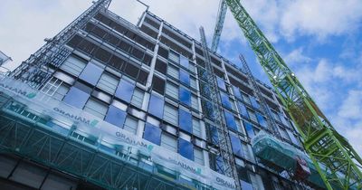 New Birmingham office block tops out