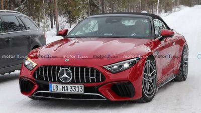 Mercedes-AMG SL PHEV Spied With Zero Camouflage