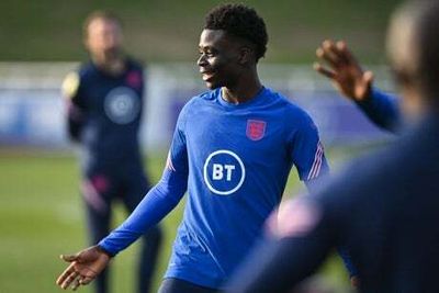 Arsenal star Bukayo Saka misses England training after suffering with illness