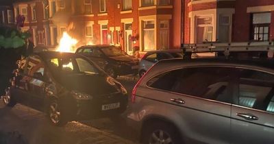 Car explodes on street like 'massive firework' waking neighbours