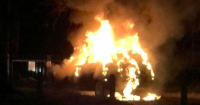 Burnt-out car found 3 miles away from drive-by shooting scene