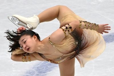 No Russia, no problem as Sakamoto leads world figure skating championships