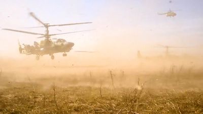 VIDEO: Russia Claims Destruction Of Ukrainian Tank With Whirlwind Missile System On Helicopters