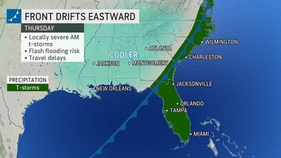 Multi-day Severe Weather To Wind Down Along Southeast Coast