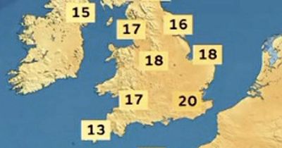 UK weather forecast: Sweltering 20C high today and hot flush all the way to weekend