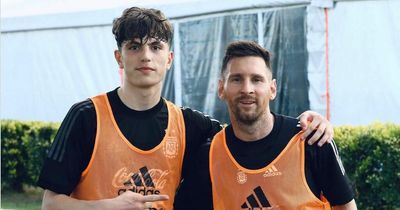 Man Utd wonderkid poses with Lionel Messi and drops hint on Cristiano Ronaldo opinion