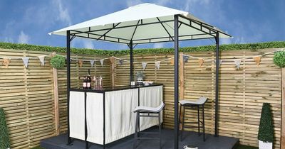 The Range is selling a party gazebo that turns into garden pub