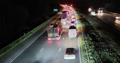 This is why there were hour delays on the M5 last night