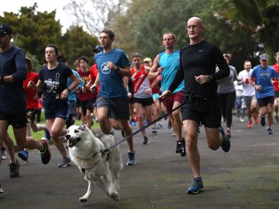 Backlash as Parkrun bans waist dog harnesses