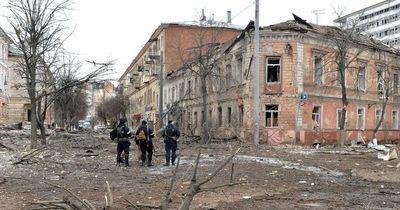 Haunting before and after photos show destruction of Ukraine's once-thriving cities