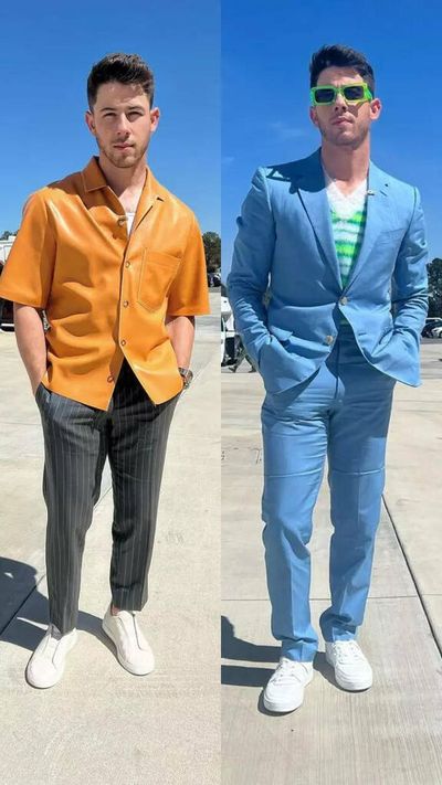 Nick Jonas gives tough competition to wife Priyanka Chopra in style department