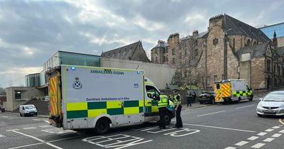 Schoolgirl struck by car in Glasgow as police shut down street