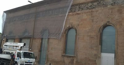 Edinburgh locals raise concerns as crumbling Leith landmark covered up