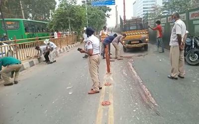 Biker killed in accident on ORR, motorists blame bollards