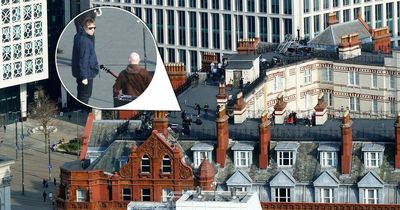 Liam Gallagher films on top of Manchester landmark - on the roof terrace that time forgot