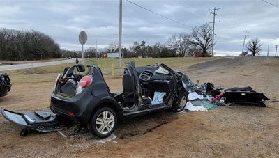 NTSB: Oklahoma teens' car made 'rolling stop' before crash