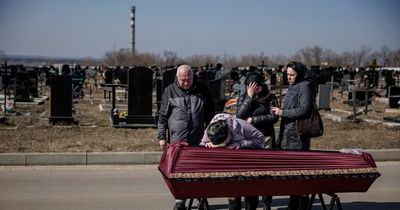 Funeral held for Holocaust survivor, 96, killed in Russian air strike in Putin's war