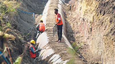Slow pace of water pipeline project upsets Aurangabad city residents