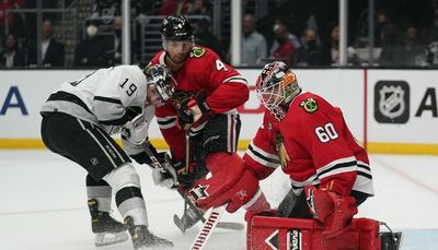 Collin Delia’s long Blackhawks journey leads to special moment: Beating hometown Kings