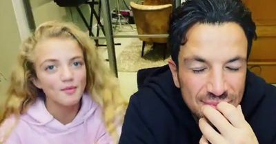 Peter Andre says Princess is always on her phone ignoring him before school