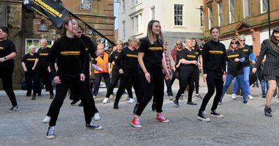 Dumfries town centre flashmob launches new campaign urging people to be more active