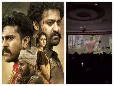 'RRR': Jr NTR's intro scene makes fans go crazy in the cinema hall – Watch video