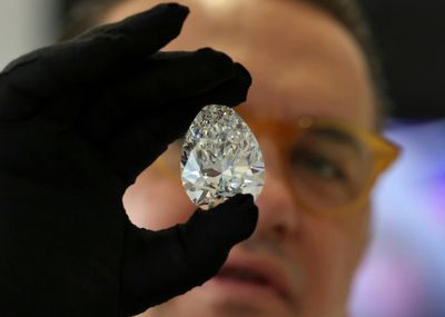 Giant white diamond 'The Rock' makes debut in Dubai