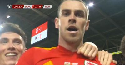 What Gareth Bale appeared to shout after wonder strike in Wales' World Cup play-off semi-final win over Austria