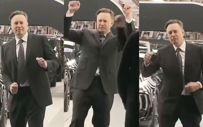 Top videos: Elon Musk opens Tesla factory with a daggy dad dance